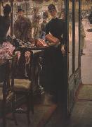 James Tissot La Demoiselle de Magasin (The Shop Girl) (nn01) USA oil painting artist